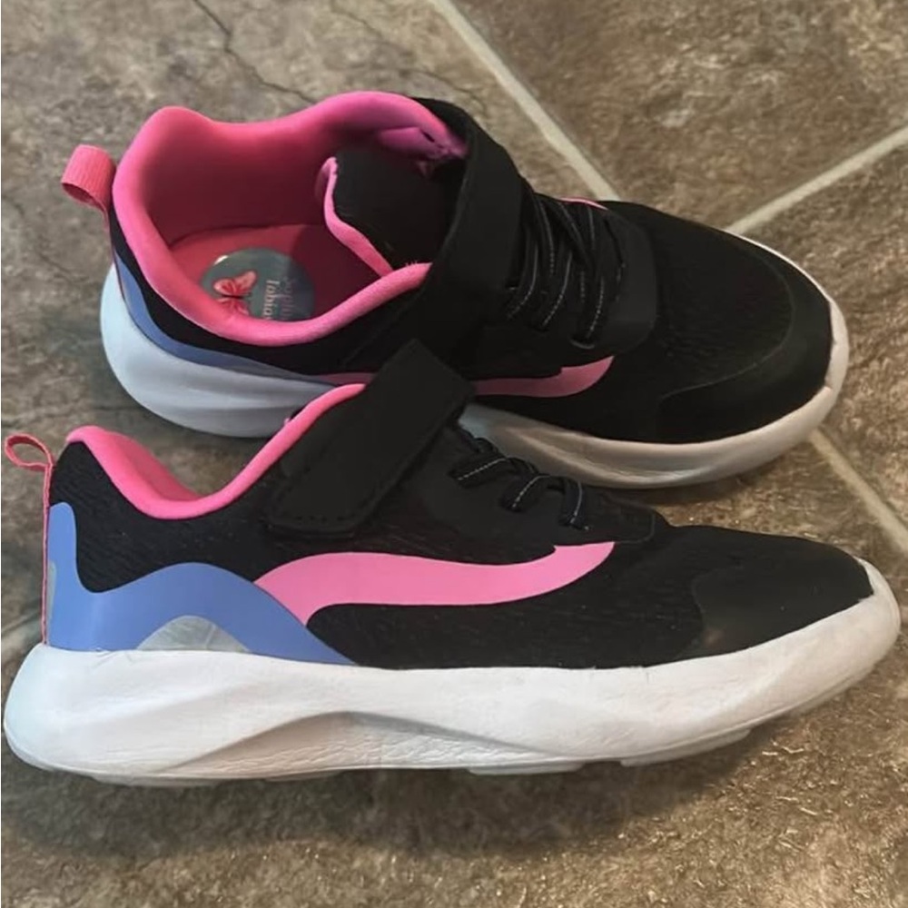 Champion Kids Black and Pink Sneakers